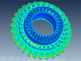 Topology Optimization Spiral Bevel Gear