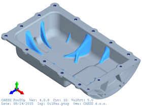 Topology Optimization Eigenfrequency Maximization Oil Pan