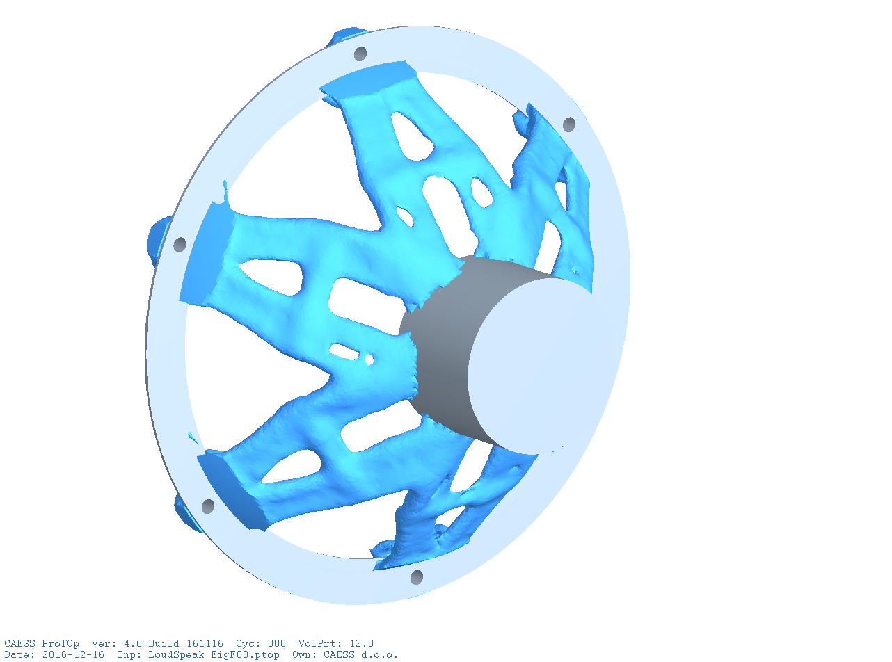Topology Optimization Loudspeaker Holder